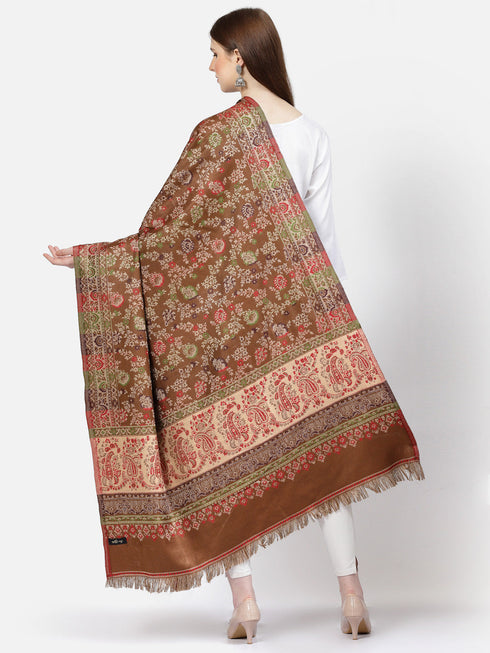 Women's Paisley Jamawar Acrylic Wool Shawl